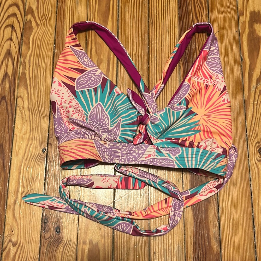 Wild isle swim Dottie tie top